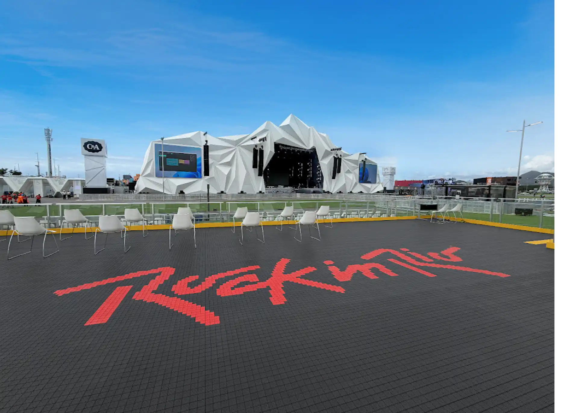 Piso Pixel no Rock in Rio
